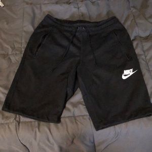 Nike Athletic Workout Shorts Small Black SLIM FIT